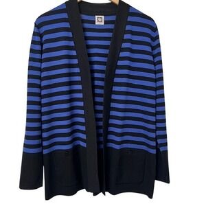 Anne Klein Cardigan Preppy Classic Smart Sophisticated Chic Modern Womens Size L